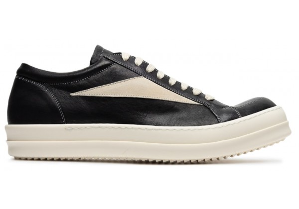 Rick Owens x Vans Lido Vintage Low Leather Black Milk