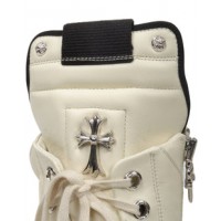 Rick Owens Geobasket x Chrome Hearts High White