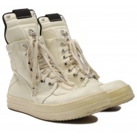 Rick Owens Geobasket x Chrome Hearts High White