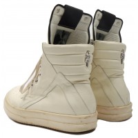 Rick Owens Geobasket x Chrome Hearts High White