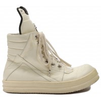 Rick Owens Geobasket x Chrome Hearts High White