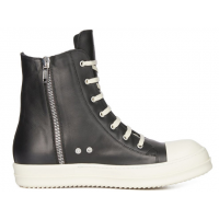 Rick Owens Ramones High Leather Black Cream