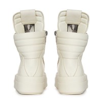 Rick Owens Mega Bumper Geobasket Sneaker Total White