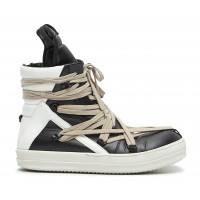 Rick Owens Geobasket TECUATL Black Chalk White