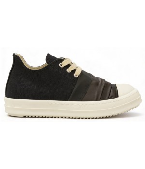 Rick Owens DRKSHDW Hustler Low Denim Black White