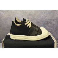 Rick Owens DRKSHDW Hustler Low Denim Black White