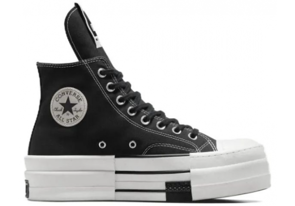 Rick Owens x Converse Drkshdw Dbl Drkstar Chuck 70 High Black